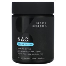 N-ацетилцистеїн NAC 600 mg Sports Research 90 капсул