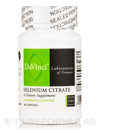 Основное фото товара DaVinci Laboratories, Селен, Selenium Citrate, 60 капсул