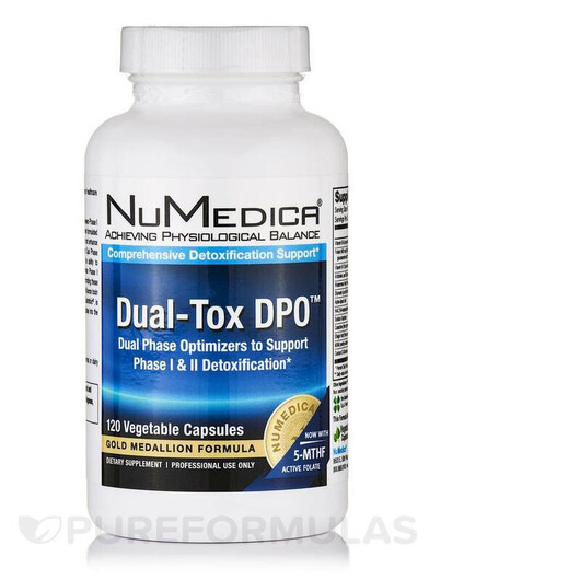 Основное фото товара Dual-Tox DPO Основное фото товара NuMedica, Детокс и очистка, Dual-Tox DPO, 120 капсул