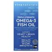 Фото товару Viva Naturals, Omega-3 Fish Oil Triple-Strength, Омега 3, 180 кап