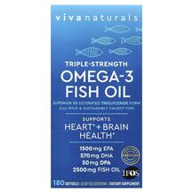 Омега 3 Omega-3 Fish Oil Triple-Strength Viva Naturals Омега 3 Omega-3 Fish Oil Triple-Strength Viva Naturals