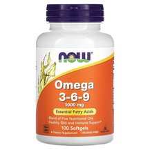 Омега 3 6 9 Omega 3-6-9 1000 mg NOW Foods 100 капсул Омега 3 6 9 Omega 3-6-9 1000 mg NOW Foods 100 капсул