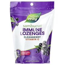 Sambucus Elderberry Vitamin C Lozenges Wild Cherry Черная