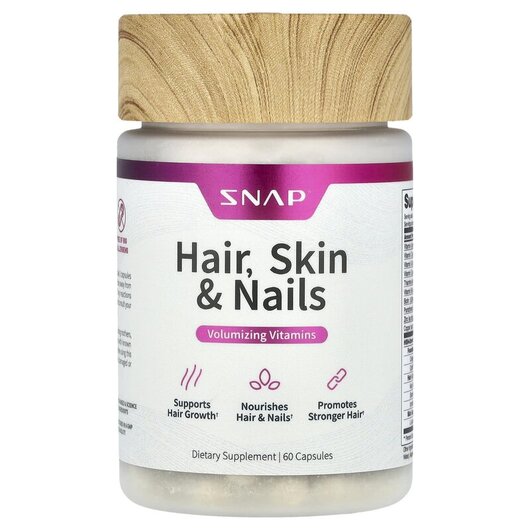 Основное фото товара Snap Supplements, Кожа ногти волосы, Hair Skin & Nails, 60 ка