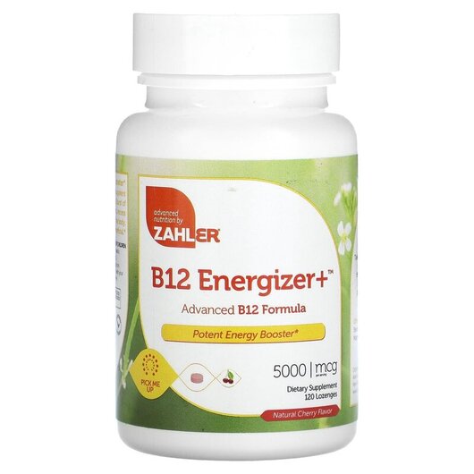 Основне фото товару B12 Energizer+ Advanced B12 Formula, Вітамін B12 Кобаламін, 120 т