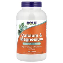 Calcium & Magnesium Кальций и Магний NOW Foods
