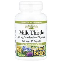 Milk Thistle 250 mg Расторопша Natural Factors 90 капсул