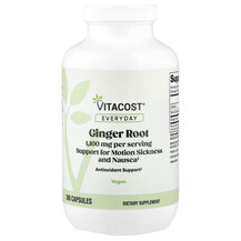 Корінь Імбиру Ginger Root, 550 mg Vitacost 360 капсул