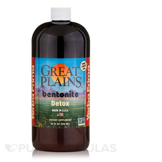 Основне фото товару Great Plains Bentonite Detox Основне фото товару Yerba Prima, Great Plains Bentonite Detox, Детокс та очищення, 94