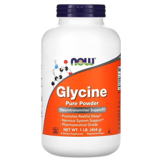 Основное фото товара Glycine Pure Powder Основное фото товара NOW Foods, Глицин в порошке, Glycine Pure Powder, 454 г