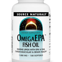OmegaEPA Fish Oil Омега ЭПК ДГК Source Naturals 100 капсул