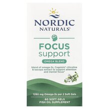 Omega Focus 1280 mg Омега 3 Nordic Naturals 60 капсул