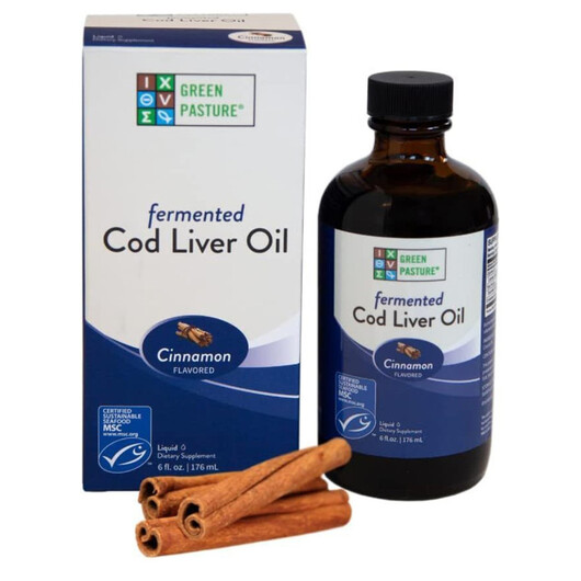 Основное фото товара Fermented Cod Liver Oil Cinnamon Flavored Основное фото товара Масло печени трески, Fermented Cod Liver Oil Cinnamon Flavored, 1