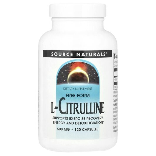 Основне фото товару L Citrulline 500 mg 120, L-Цитруллин 500 мг, 120 капсул
