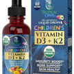 Фото товара Children's Organic Vitamin D3 + K2 Liquid Drops, Витамины D3