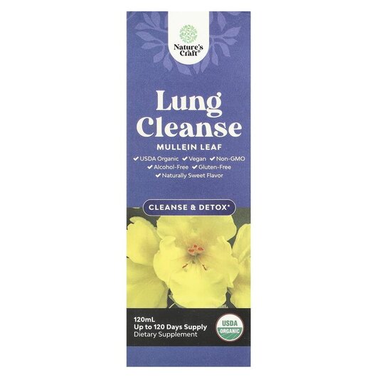 Основное фото товара Nature's Craft, Поддержка органов дыхания, Lung Cleanse, 120