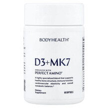Вітаміни D3 K2 D3 + MK7 BodyHealth 60 капсул