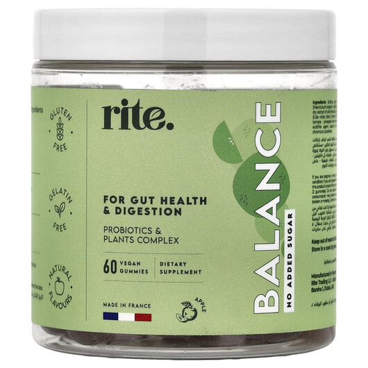 Основное фото товара rite., Альфа-липоевая кислота, Balance Gummies Apple, 60 таблеток