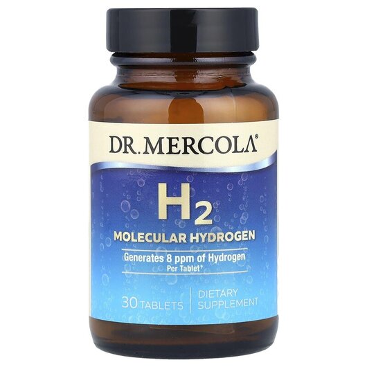 Основное фото товара Dr. Mercola, Молекулярный водород, H2 Molecular Hydrogen, 30 табл