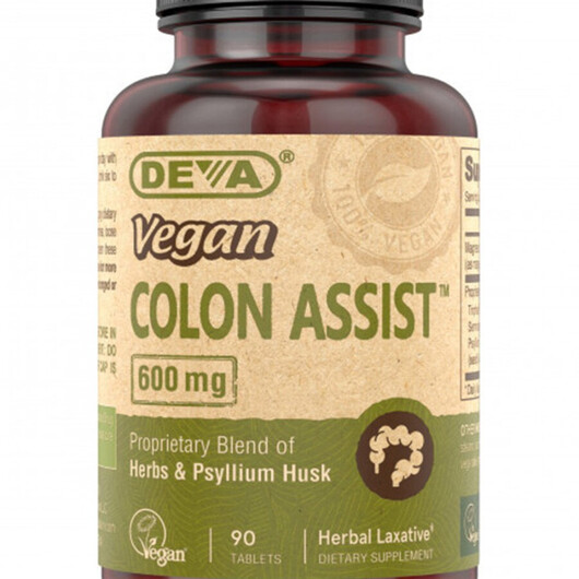 Основное фото товара Vegan Colon Assist Основное фото товара DEVA Nutrition, Поддержка кишечника, Vegan Colon Assist, 90 табле