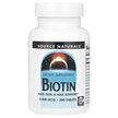Фото товара Biotin 5000 mcg Фото товара Source Naturals, Витамин B7 Биотин, Biotin 5000 mcg, 200 таблеток