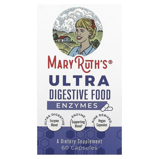 Основное фото товара MaryRuth's, Ферменты, Ultra Digestive Food Enzymes, 60 капсу