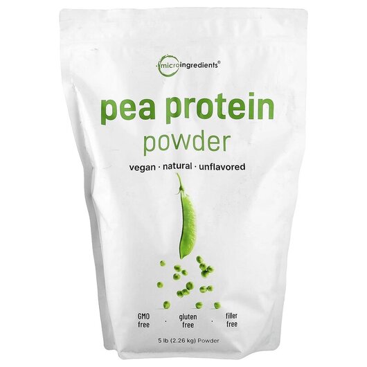 Основне фото товару Pea Protein Powder Unflavored Основне фото товару Pea Protein Powder Unflavored, Гороховий Протеїн, 2.26 кг