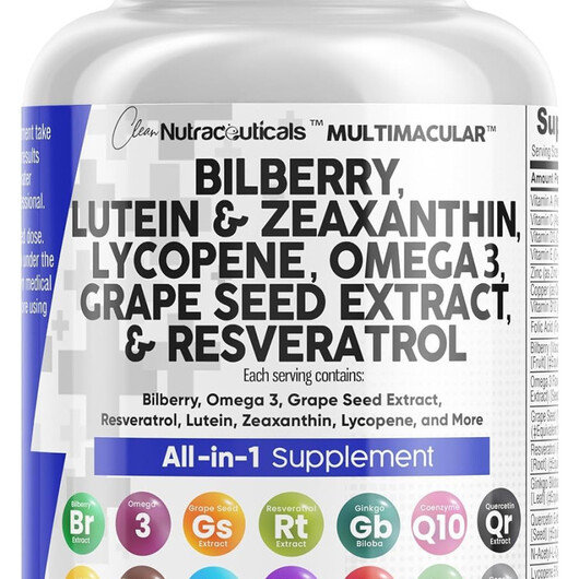 Основне фото товару Eye Vitamins with Bilberry Lutein and, Підтримка здоров'я зо