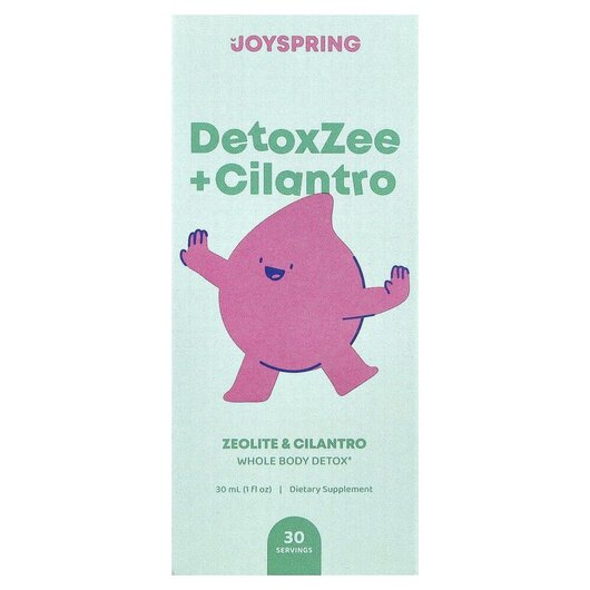 Основное фото товара DetoxZee + Cilantro Основное фото товара Joy Spring, Детокс и очистка, DetoxZee + Cilantro, 30 мл