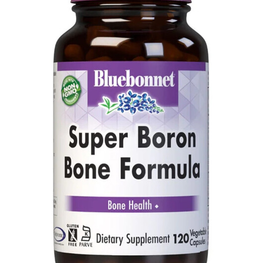 Основне фото товару Super Boron Bone Formula Основне фото товару Bluebonnet Nutrition, Super Boron Bone Formula, Бор, 120 капсул