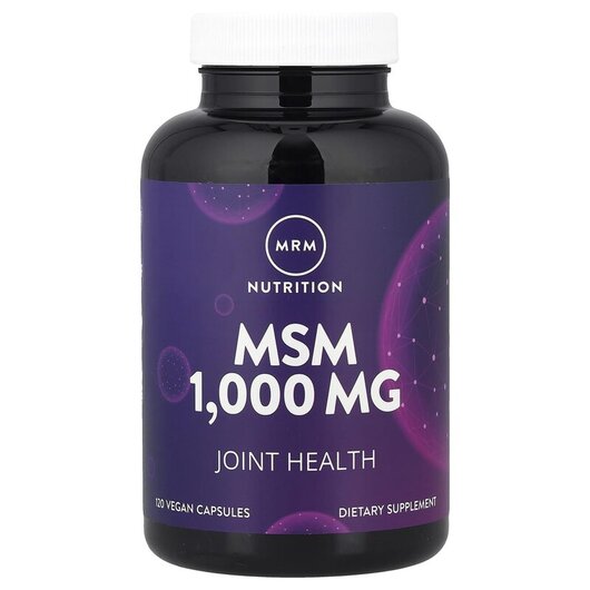 Основне фото товару MRM, MSM 1000 mg, МСМ 1000 мг, 120 капсул