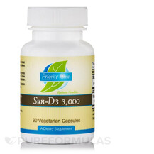 Вітамін D3 Sun-D3 3000 IU Priority One 90 капсул