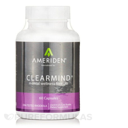 Основне фото товару Ameriden, ClearMind, Підтримка мозку, 60 капсул