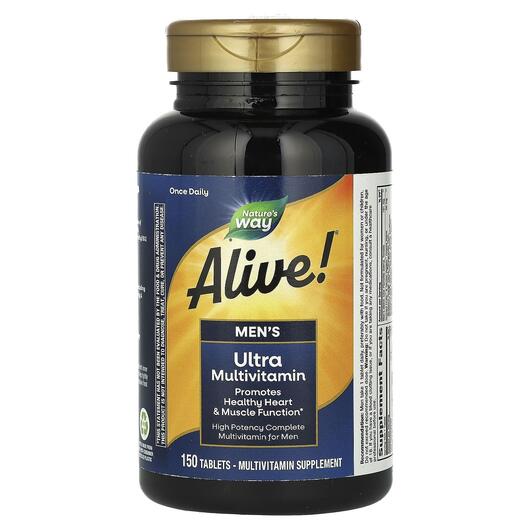 Основне фото товару Alive! Men's Ultra Multivitamin Основне фото товару Alive! Men's Ultra Multivitamin, Вітаміни для чоловіків, 150
