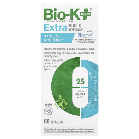 Основное фото товара Extra Probiotic Supplement Stress Support With Sensoril Основное фото товара Extra Probiotic Supplement Stress Support With Sensoril, Пробиоти