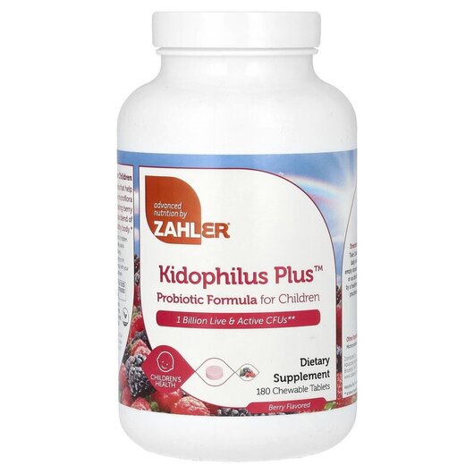 Основное фото товара Kidophilus Plus Probiotic Formula For Children, Пробиотики, 180 т
