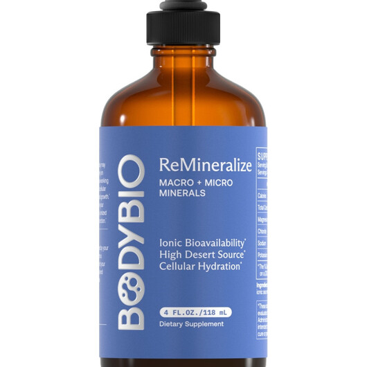 Основне фото товару ReMineralize Основне фото товару BodyBio, ReMineralize, Мінеральні добавки, 118 мл