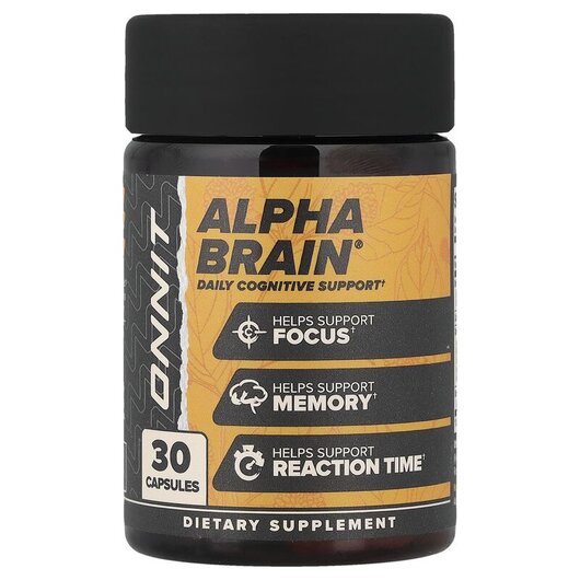 Основне фото товару Alpha Brain Memory & Focus Основне фото товару Onnit, Alpha Brain, Підтримка мозку, 30 капсул
