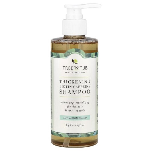 Основное фото товара Biotin Caffeine Thickening Shampoo Volumizing Revitalizing for Thin Hair & Sensitive Scalp Tea Tree Основное фото товара Biotin Caffeine Thickening Shampoo Volumizing Revitalizing, Шампу