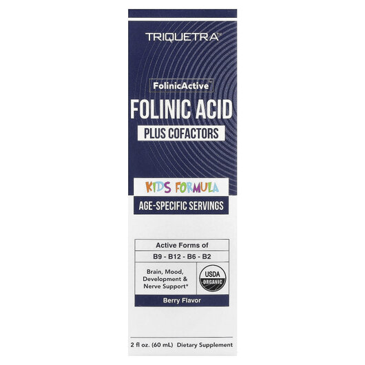 Основне фото товару Folinic Active Plus Cofactors Kids Formula Berry Основне фото товару Folinic Active Plus Cofactors Kids Formula Berry, Метилфолат, 60