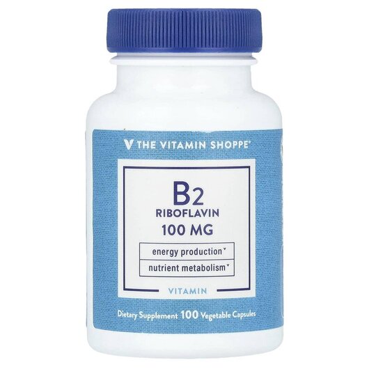 Основное фото товара Витамин B2 Рибофлавин, Vitamin B2 Riboflavin 100 mg, 100 капсул