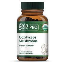 Organic Cordyceps Mushroom Грибы Кордицепс Gaia Herbs
