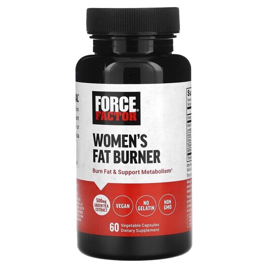 Основне фото товару Force Factor, Women's Fat Burner, Жироспалювачі, 60 капсул