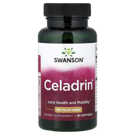 Основне фото товару Swanson, Celadrin 350 mg, Підтримка суглобів, 90 капсул