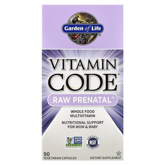Основное фото товара Витамины для беременных, Vitamin Code RAW Prenatal, 90 капсул