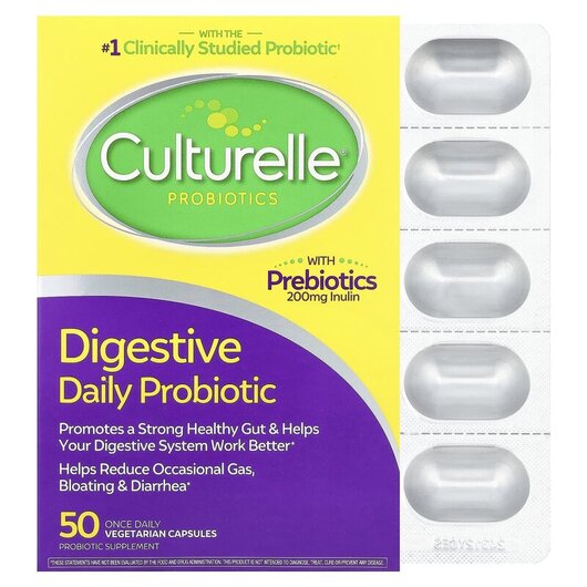 Основное фото товара Culturelle, Пробиотик культурелле, Culturelle Probiotics, 50 капс
