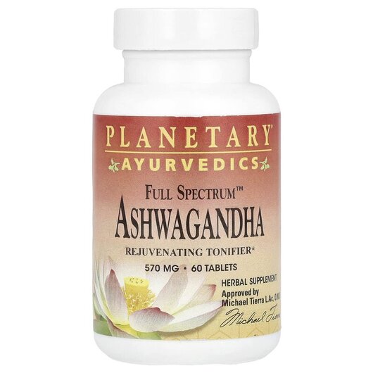 Основне фото товару Ayurvedics Full Spectrum Ashwagandha 570 mg, Ашваганда, 60 таблет