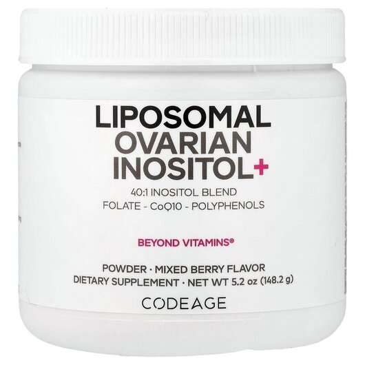 Основное фото товара Витамин B8 Инозитол, Liposomal Ovarian Inositol+ Mixed Berry, 148