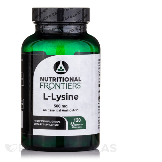 Основное фото товара L-Lysine 500 mg Основное фото товара Nutritional Frontiers, L-Лизин, L-Lysine 500 mg, 120 капсул