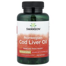 Norwegian Cod Liver Oil 350 mg Масло печени трески Swanson Norwegian Cod Liver Oil 350 mg Масло печени трески Swanson